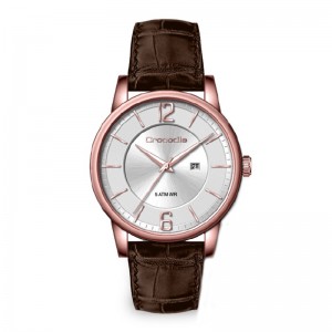 Crocodile CF-001D24A Rosegold White Brown